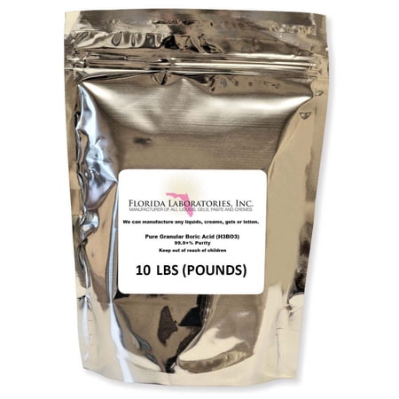 99.9% Fine Granular Powder Boric Acid, 10 Lb, H3BO3