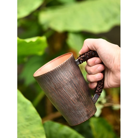 99.9% Pure Antique Copper Mug, Copper Cup, Copper Tableware, 450ml
