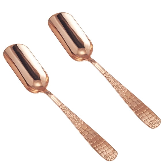 99.9% Pure Copper Coffee Bean Shovel, Coffee Bean Measuring Scoop, Loose Leaf Tea Scoops,Set of 2
