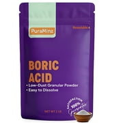 Pure Boric Acid Low Dust Fine Granular Powder 2 LB   Non-Clumping Formula - Professional Grade Multi-Purpose Cleaner | Stain Remover | Laundry Booster | Drain Opener | Deodorizer