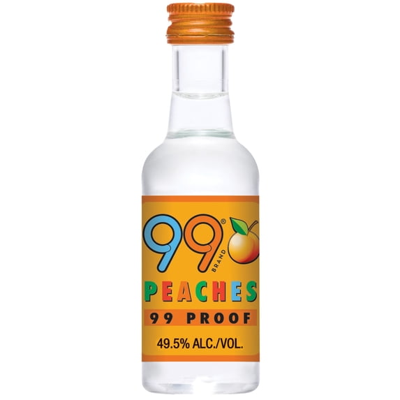 99 Brand Peach Liqueur, 50ml Liquor, 49.5% Alcohol