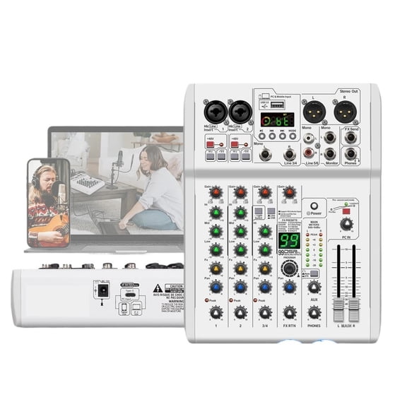 99 DSP 24bit 192k DJ Console Mixer USB/PC Record,Studio Console,for Recording Studio,Mobile Live