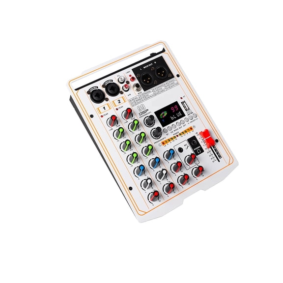 99 DSP Effect Mixer 4-channel Portable 48V Phantom Power Monitor DJ Mixing Console for Professional Studio ,Easy to Use