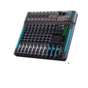 99 DSP Mixer DJ Controller 10 Channels Reverb Recording Mixing With Bluetooth 5.0 Professional Performance ,Easy to Operate