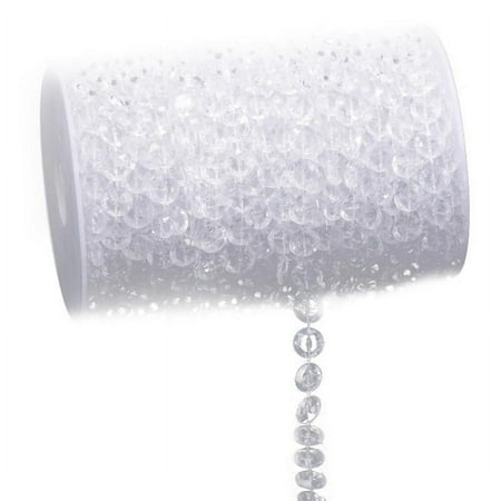 99 Ft. Clear, Crystal-Like Beads by Roll
