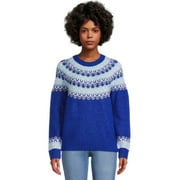 99 Jane Street Women's Crewneck Pullover Sweater with Long Raglan Sleeves, Midweight, Sizes S-XXXL