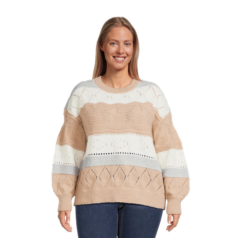 POINTELLE PULLOVER SWEATER