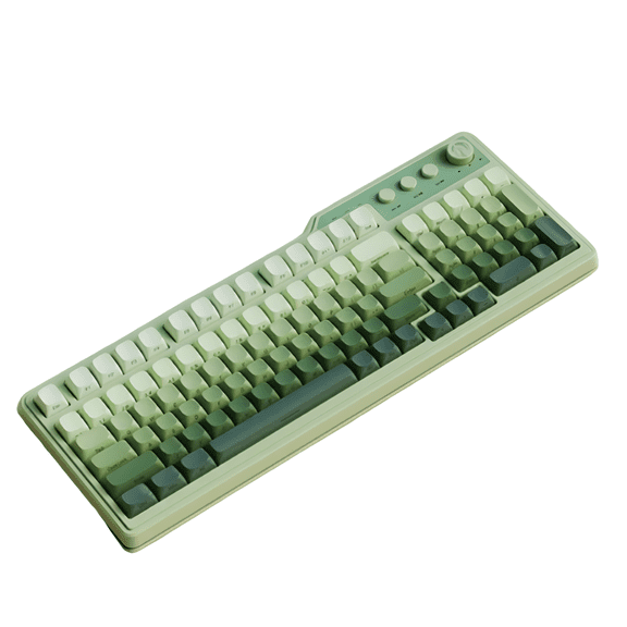 99-Key Mechanical Keyboard with Knob, Multimedia Keys, Type-C Cable, 1 Pack