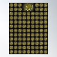 thumbnail image 1 of 99 Names Of Allah Poster Wall Art, Modern Wall Decor For Living Room Bedroom, 12x18 UNFRAMED, 1 of 3
