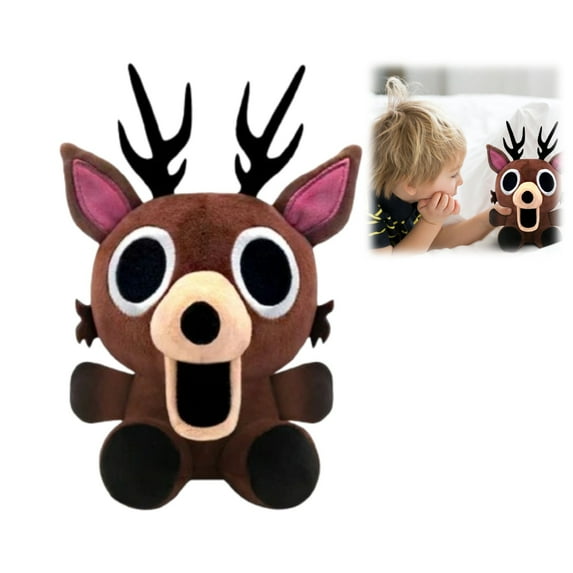 99 Nights Deer Plush - 7.9 Inch Forest Monster Stuffed Animal, Soft Collectible Game Merch, Ideal Gift for Gamers & Horror Enthusiasts on Any Festival