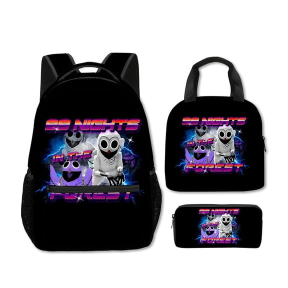 99 Nights In The Forest Backpack Lunch Bag and Pencil Case 3Pcs Set 99 Nights In The Forest Casual Daypacks