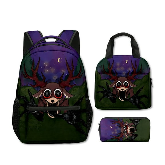99 Nights In The Forest Backpack Lunch Bag and Pencil Case 3Pcs Set 99 Nights In The Forest Casual Daypacks