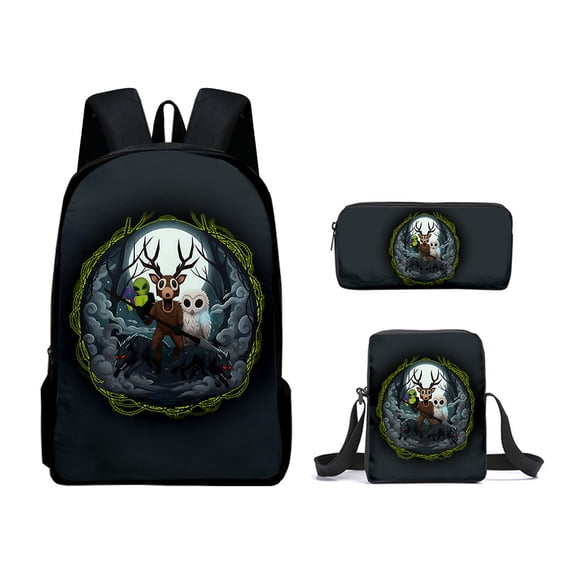 99 Nights In The Forest Backpack Shoulder Bag Pencil Case 3PCS Set 99 Nights In The Forest Casual Daypacks