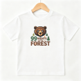 thumbnail image 1 of 99 Nights In The Forest Bear Boys Graphic Tees Outdoor Kids T-Shirt 100% Cotton Short Sleeve Tops Ages 4-13Y, 1 of 5