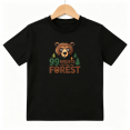 thumbnail image 1 of 99 Nights In The Forest Bear Boys Graphic Tees Outdoor Kids T-Shirt 100% Cotton Short Sleeve Tops Ages 4-13Y, 1 of 5