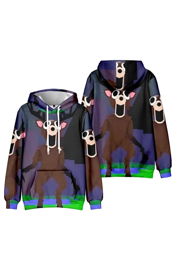 99 Nights In The Forest Character Group Hoody for Kids Boys 99 Nights In The Forest 3D Figure Sweatshirt for Fans Gift