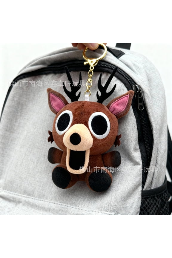 99 Nights In The Forest DEER Plush Cartoon Baby Deer Keychain Plushie Doll Game Peripherals Bag Stuffed Decor Toy Fans Gift