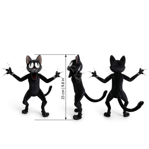 99 Nights In the Forest Game Plush Toy Black Cat Plush 9.8 Inch Gentle & Snuggly Cat Companion Perfect Easter Gifts