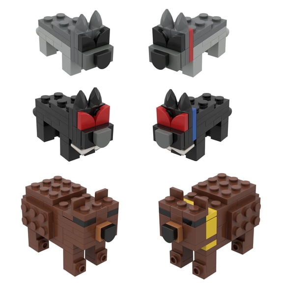 99 Nights in The Forest - Building Blocks 6-Piece Set, Game-Inspired Figures Collection, Creative Collectible Desktop Decor