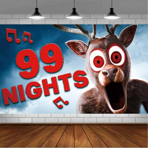 99 Nights in the Forest Backdrop Banner Party Supplies Poster Movie Theme Background for Photography Birthday Decorations