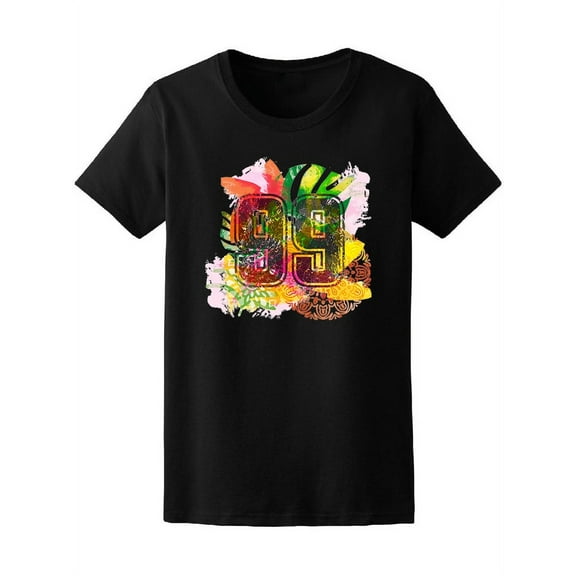 99 Numbre Tropcal Flowers Tee Women's -Image by Shutterstock