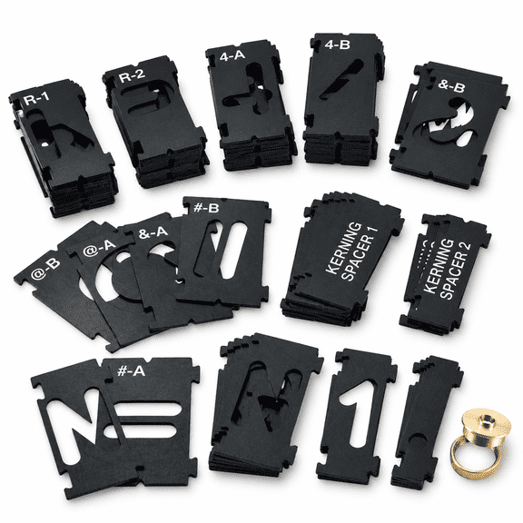 99-Piece State Park Font Router Letter Template Set, 1-1/2 Inch Tall
