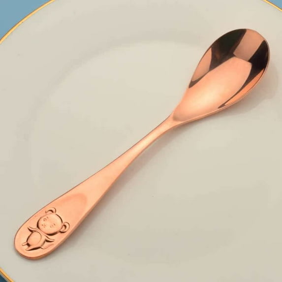 99.% Pure Copper Spoon, Rice Spoon, Soup Spoon, Copper Tableware,12 Zodiac Spoon, Length:6.4'' Width:1.37''