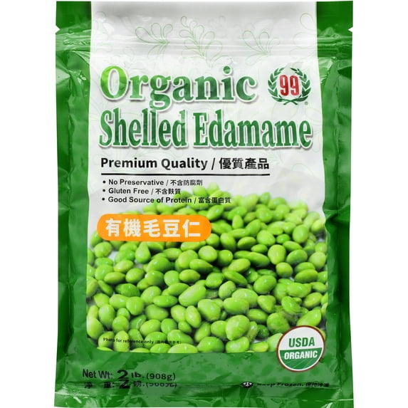 99 Ranch Frozen Organic Shelled Edamame - Walmart.com