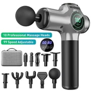 Cshidworld 99 Speed Massage Gun, Upgrade Deep Tissue Back Massager with 10 Massages Heads & Silent Brush Motor, Percussion Massage Guns for Athletes for Pain Re