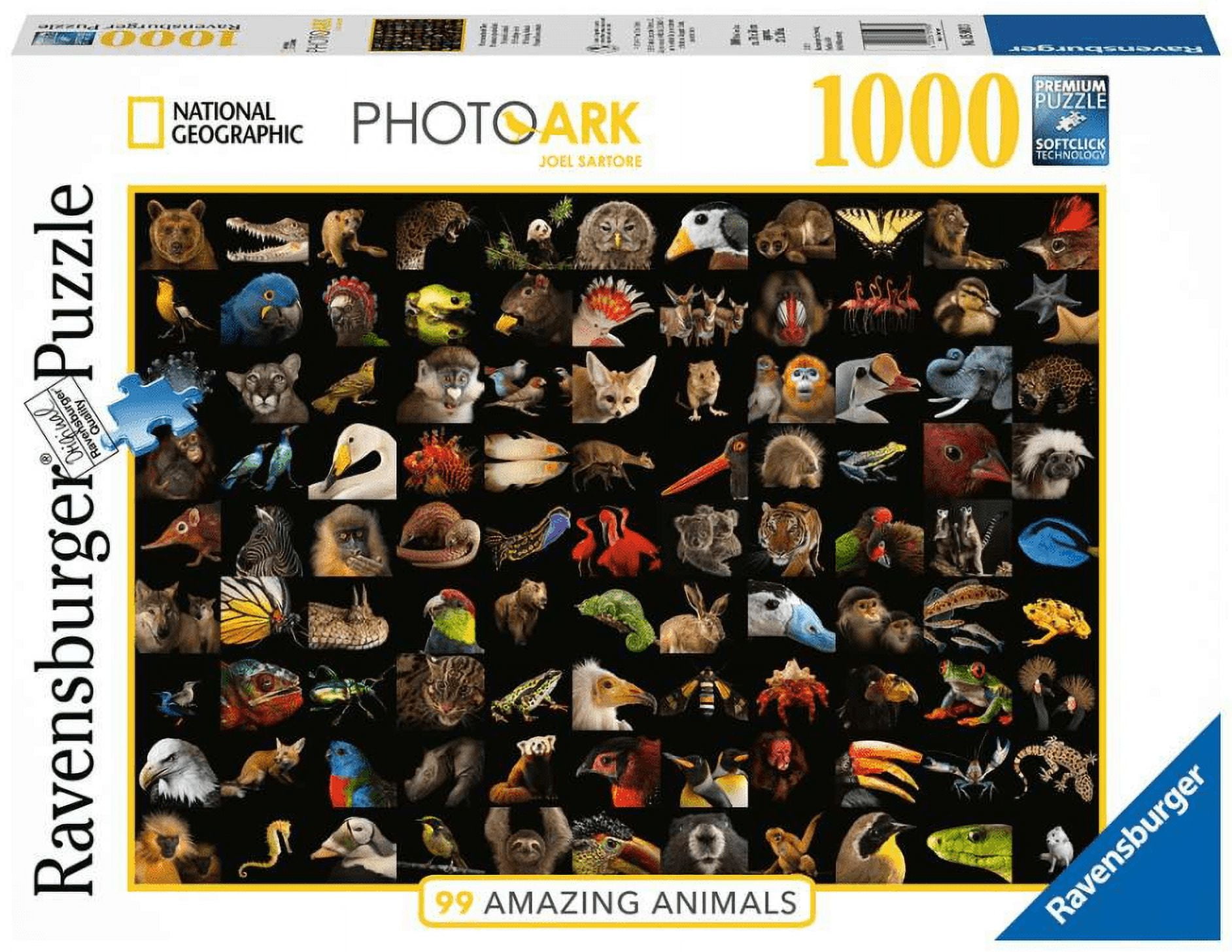 99 Stunning Animals National Geographic, a 1000-piece Puzzle by Ravensburger