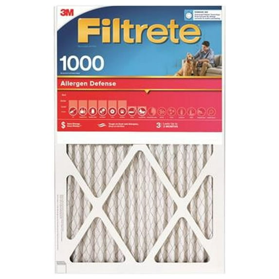 9900-6-CP Allergen Defense Red Micro Pleated Air Furnace Filter, 16x20x1-In. - Quantity 6