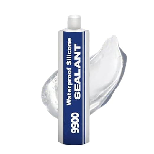 9900 Sealant Waterproof, Multipurpose 9900 Silicon Waterproof Sealants, Strong Adhesion Structural Sealant, Glue Strong Sealing Compound, Multi-Surfaces Adhesive for Roof Bathroom Tile,Clear