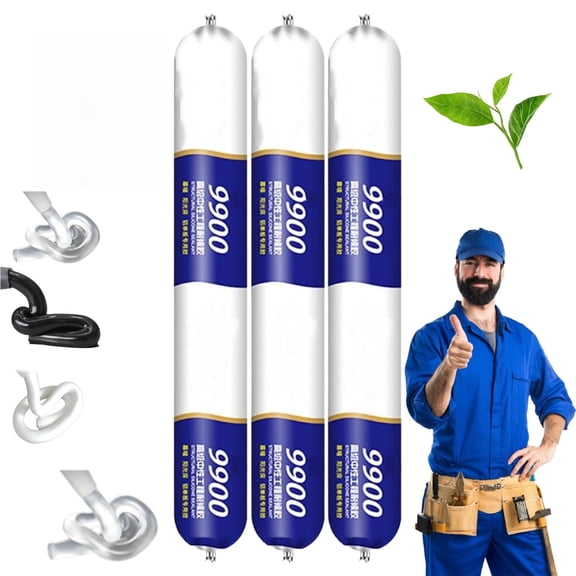 9900 Sealant Waterproof Silicone Caulk with UV Resistance and Flexible Seal for Roof Wall and RV Repair