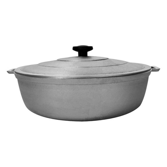 9900 Super Quality Aluminum Caldero,Dutch Oven,5 QT, Silver (28cm (11-Inch))