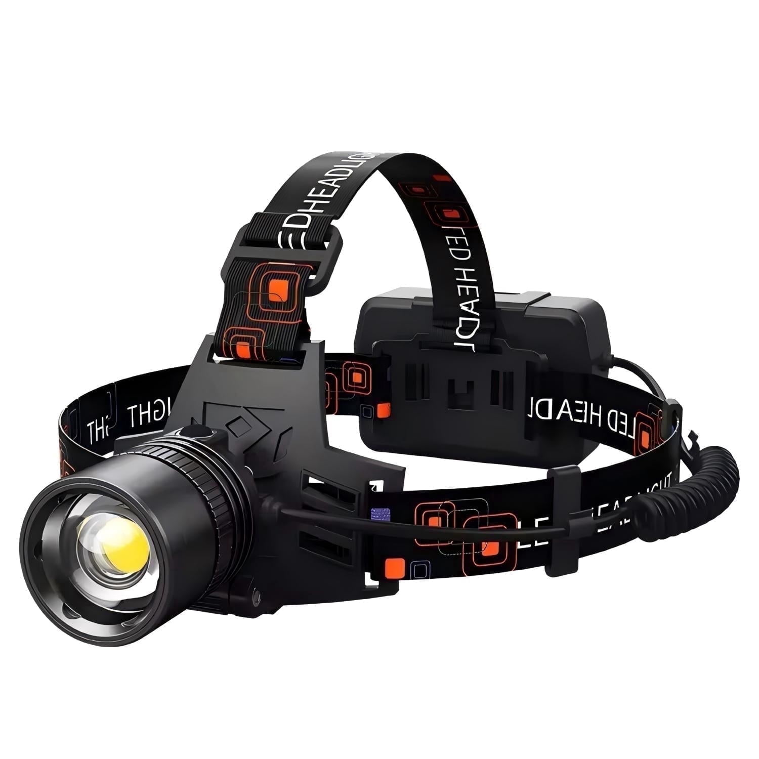 GGPG 990000 Lumen Rechargeable LED Headlamp, 60H Battery Life, 5