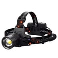 thumbnail image 1 of 990000 Lumen LED Rechargeable Headlamp, 60H Long Battery Life Head Lamp with 5 Modes & IPX7 Waterproof & Zoomable, 120° Adjustable Head Light for Adults, Outdoor, Camping, Hardhat, 1 of 6