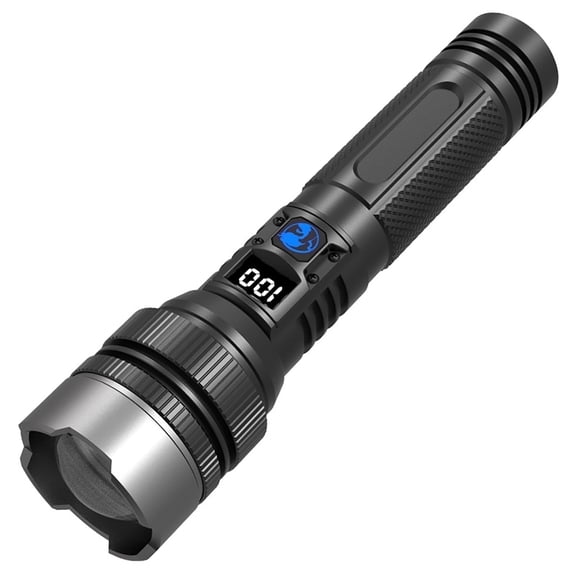 99000000 Lumen Super Bright LED Tactical Flashlight, USB Rechargeable Waterproof, Super Bright XHP70.2 Handheld Flashlight, Zoomable Torch for Hiking Hunting Camping