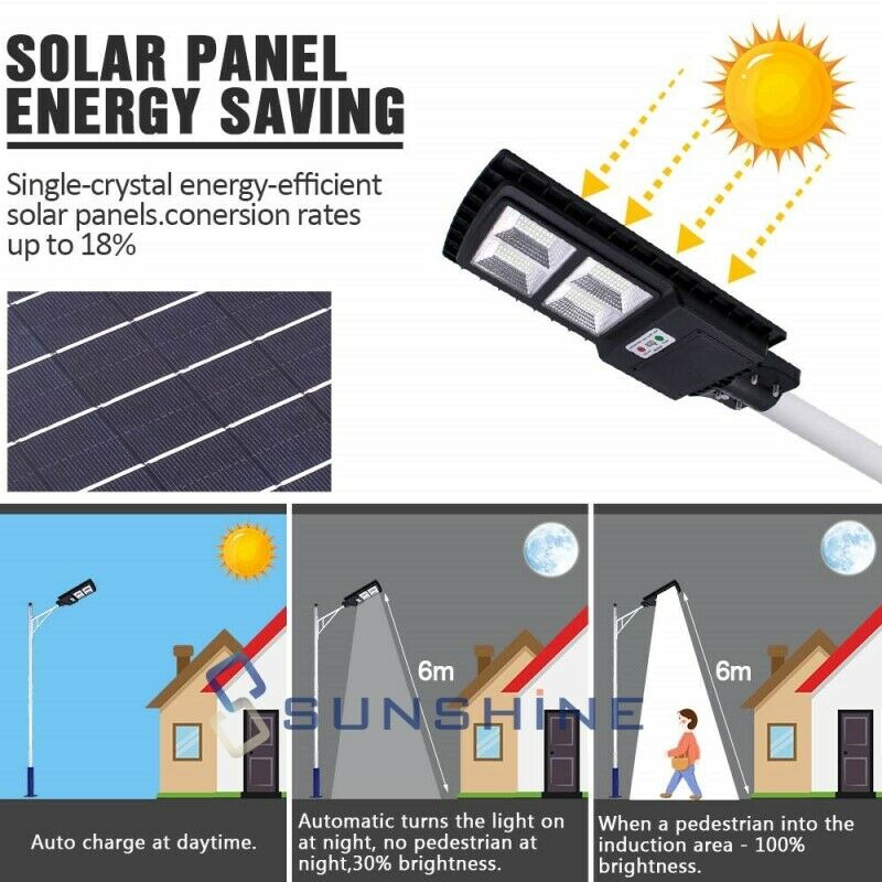 990000000000LM Luz Led Luces Solares Para Exterior Jardin Solares Focos De Calle