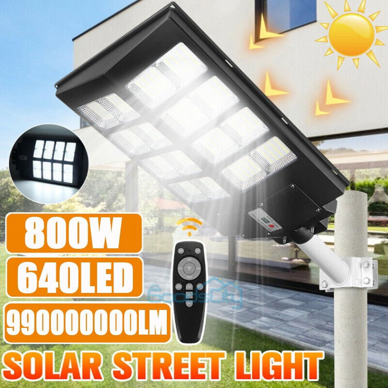 99000000000LM 800W Lampara Solar Luces De Calle LED Con Sensor Para Patio Jardin