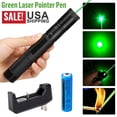 thumbnail image 1 of 9900Mile Strong Green Laser Pointer Pen Light Visible Beam Lazer AAA Torch 532nm USB Rechargeable Flashlight, 1 of 7