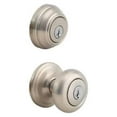 thumbnail image 1 of 991 Juno Keyed Entry Knob and Single Cylinder Deadbolt Combo Pack featuring SmartKey® in Satin Nickel, 1 of 3
