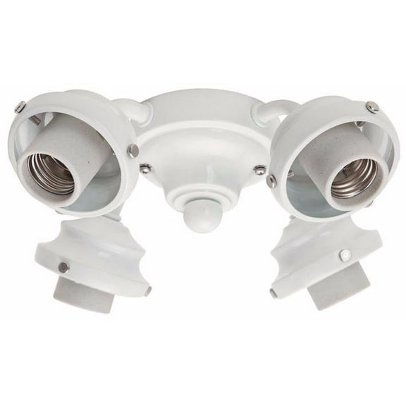 Hunter Fans 52" Snow White Ceiling Fan with Fluorescent Light - Damp Rated, Perfect for Indoor Spaces