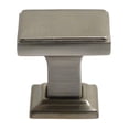 thumbnail image 1 of 991SN 1-1/8" Modern Square Cabinet Knob Satin Nickel Finish, 1 of 6