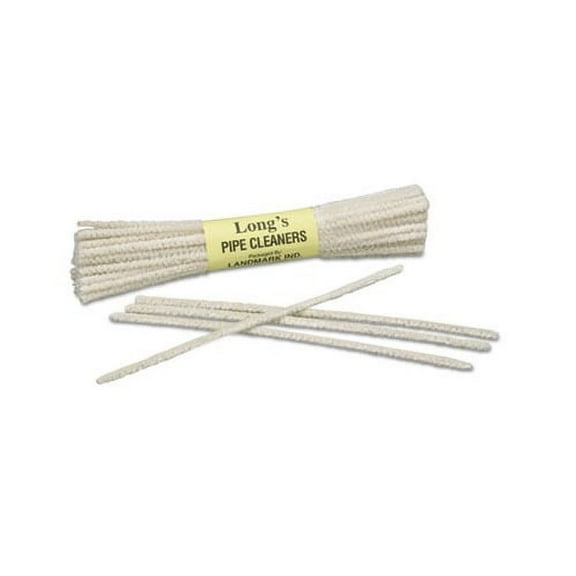 9920002929946 Tobacco Pipe Cleaner, White, Wire/Cotton, 6" x 1", 24/Box