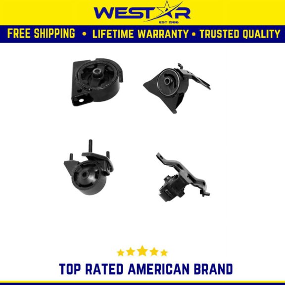 993-1997 Toyota Corolla 1.8L Engine Motor & Trans Mount Set 4PCS Compatible for Auto Replaces 8177 8178 8179 8415
