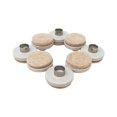 9934 1Inch Felt Nail On Furniture Pads, 8Pack,Almond