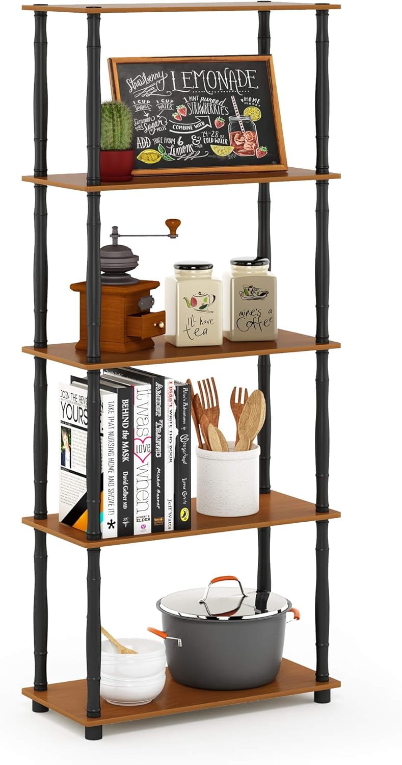 (99557LC/BK) Turn-N-Tube 4-Tier Multipurpose Shelf Display Rack ...