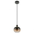 thumbnail image 1 of 99614A-Eglo Lighting-Oilella - 1 Light Pendant-8.58 Inch Tall and 7.56 Inch Wide-Black/Gold Finish-black_amber_clear Glass Color, 1 of 2