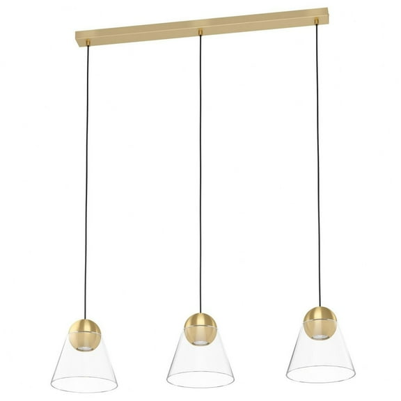 99629A-Eglo Lighting-Cerasella - 90W 3 Led Pendant In Transitional Style 81.65 Inches Tall And 4.33 Inches Wide