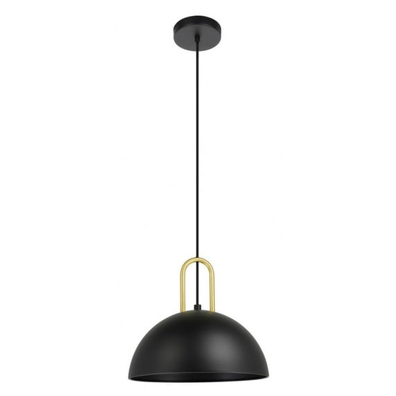 99693A-Eglo Lighting-Calmanera - 1 Light Pendant-10 Inches Tall and 10 Inches Wide-Structured Black Finish